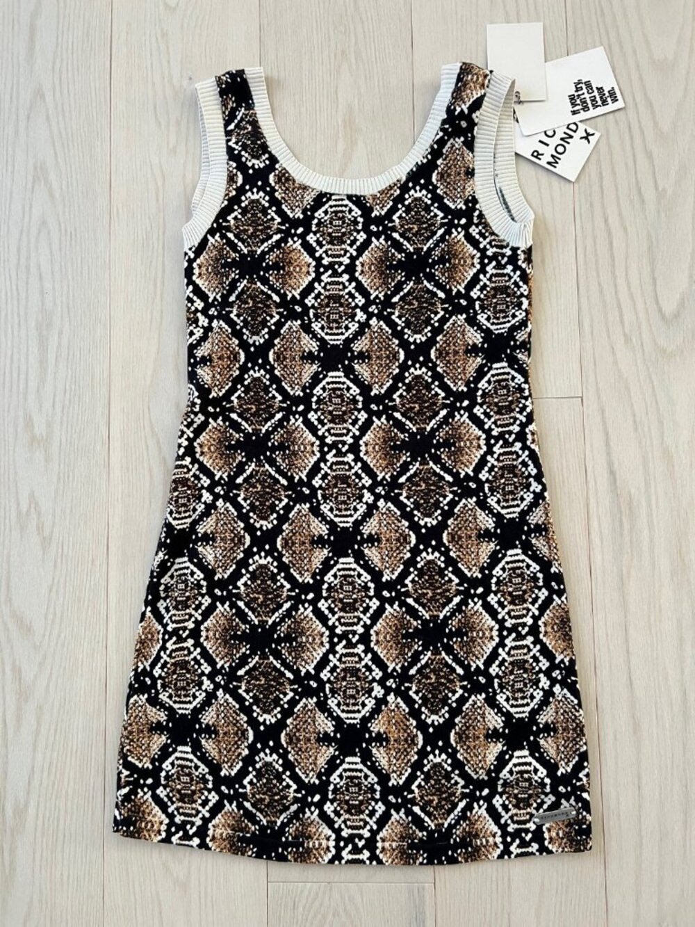 Richmond X by John Richmond Snakeskin Knit Mini Dress ( S )